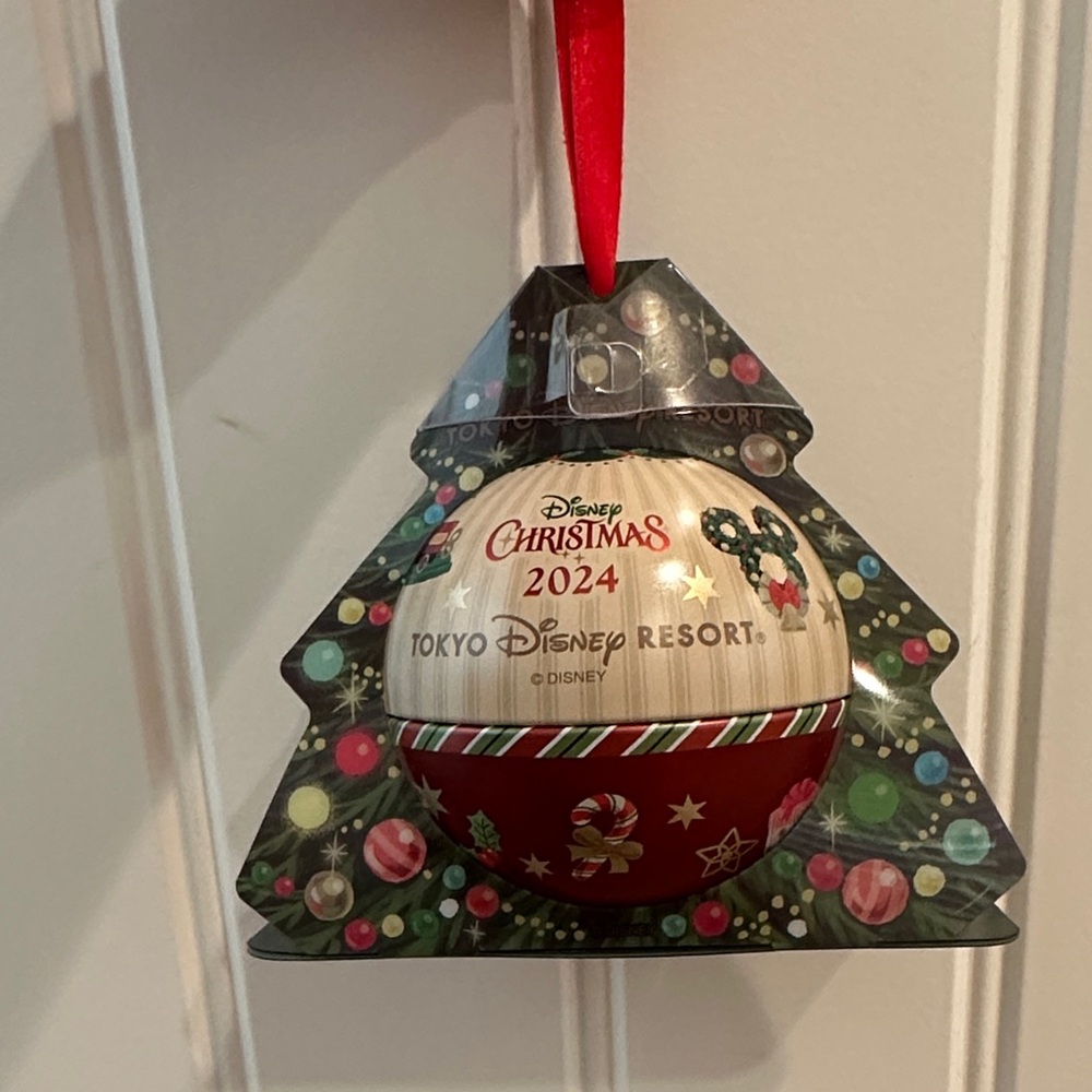 Disney Tokyo Resort Christmas Ornament - Red, White, and Green
